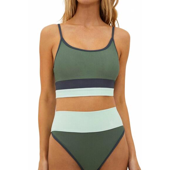 BEACH RIOT Other - NEW BEACH RIOT eva & emmy ribbed color‑block bikini top